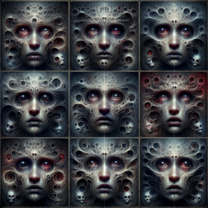 Whispers of the Abyss: Haunted Portraits