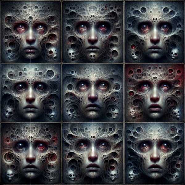 Whispers of the Abyss: Haunted Portraits