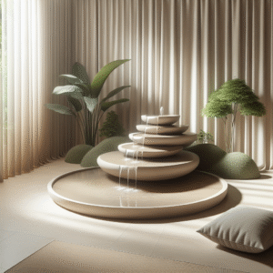 Whispering Waves: The Minimalist Zen Fountain